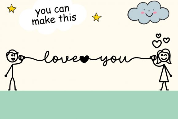 Hello Cinta Font PNG with transparent background - Preview 4