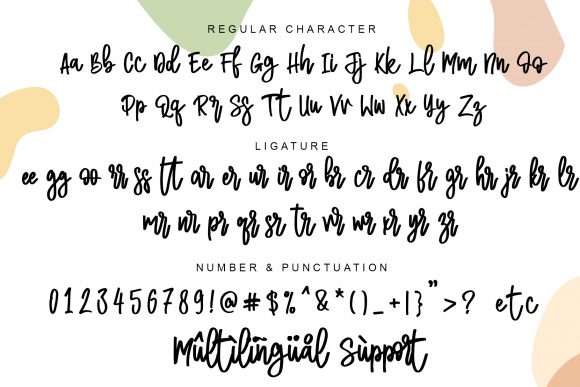 Just Simple Font PNG with transparent background - Preview 6