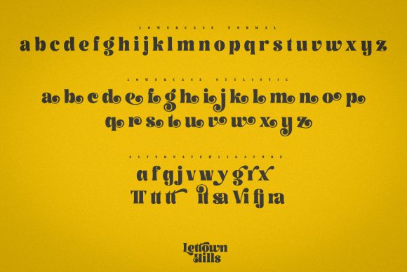 Lettown Hills Font PNG with transparent background - Preview 6