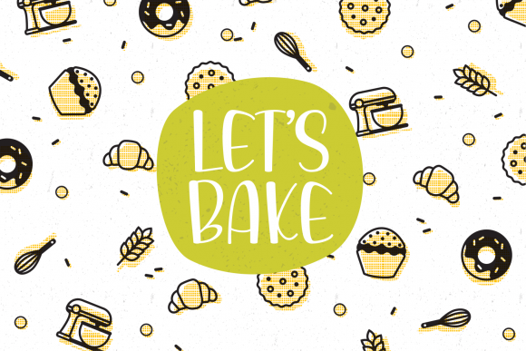 Main Kitchen Font PNG with transparent background - Preview 1