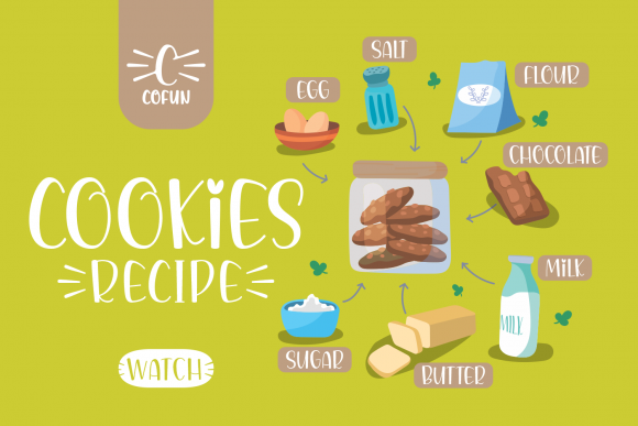 Main Kitchen Font PNG with transparent background - Preview 2
