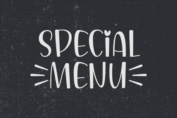 Main Kitchen Font PNG with transparent background - Preview 3