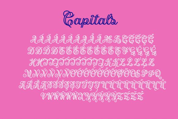 Name Broidery Font PNG with transparent background - Preview 2