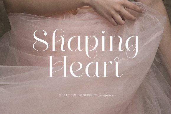 Shaping Heart Font PNG with transparent background - Preview 1