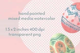 Watercolor Easter Egg Clipart Set Graphic by roselocket · Creative Fabrica