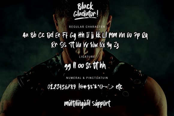 Black Gladiator Font - Preview 5