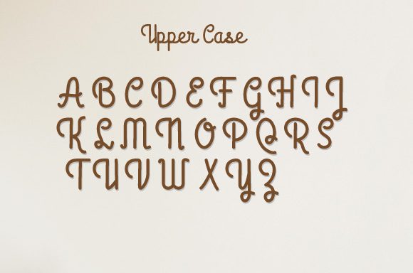 Black Script Letter Font - Preview 4