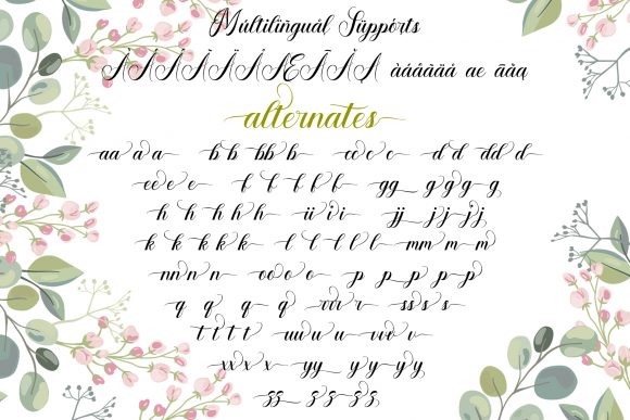 Branchburg Font PNG with transparent background - Preview 5