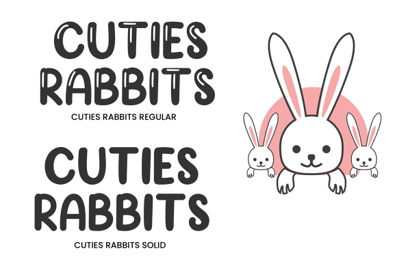Cuties Rabbits Font - Preview 6