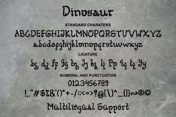 Dinosaur Font - Preview 6