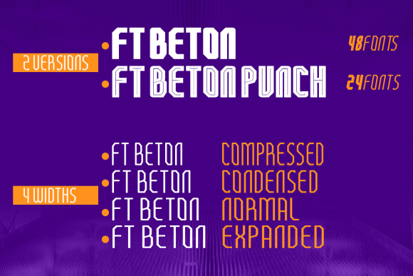 FT Beton Font PNG with transparent background - Preview 4