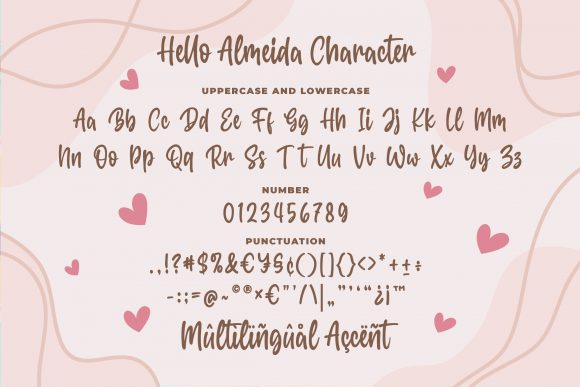 Hello Almeida Font PNG with transparent background - Preview 5
