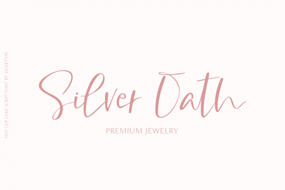 Hot Cup Cake Font PNG with transparent background - Preview 1