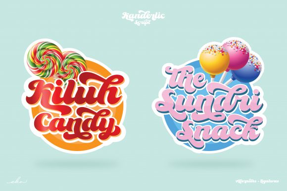 Kanderlic Font PNG with transparent background - Preview 5