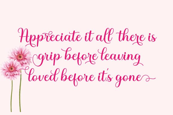 Lovely Nathalie Font PNG with transparent background - Preview 6