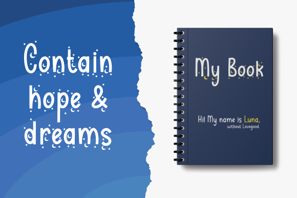 Luna Love Font PNG with transparent background - Preview 5