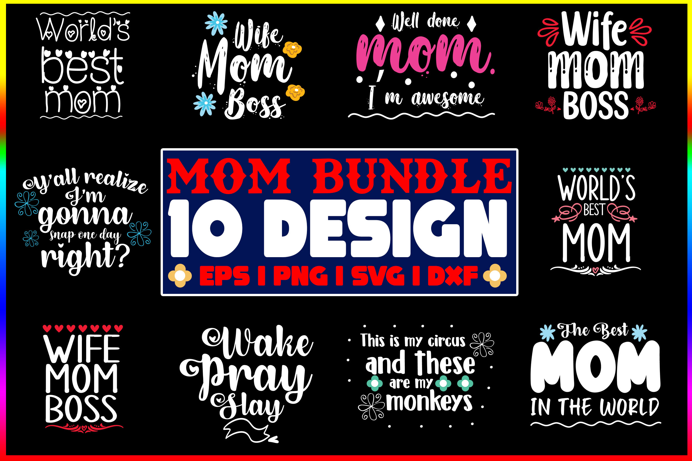 Mom Quotes Bundle Graphic by svg.in.design · Creative Fabrica
