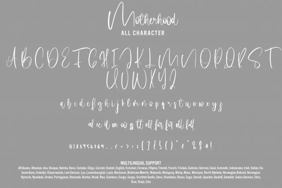 Motherhood Font PNG with transparent background - Preview 6