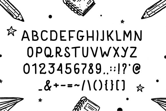 Note Today Font PNG with transparent background - Preview 5