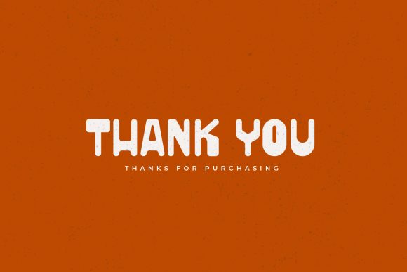 Orange Goods Font PNG with transparent background - Preview 6