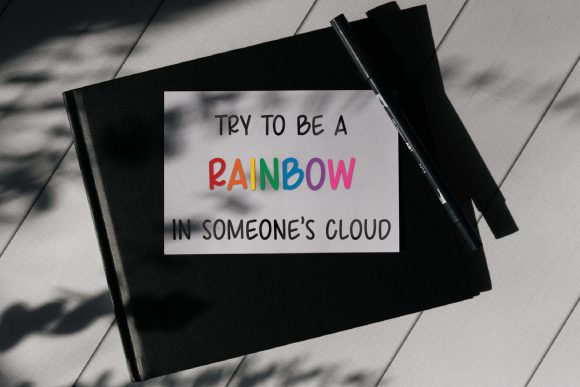 Rainbow Sprinkles Font PNG with transparent background - Preview 6
