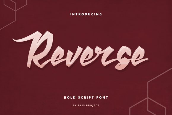Reverse Script & Handwritten Font By RaisProject
