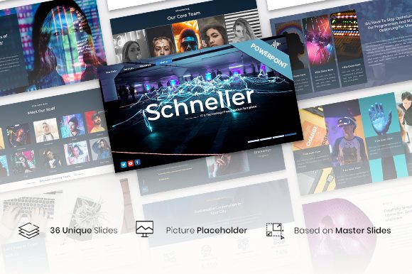 Preview of Schneller - IT & Technology Presentation technology presentation template