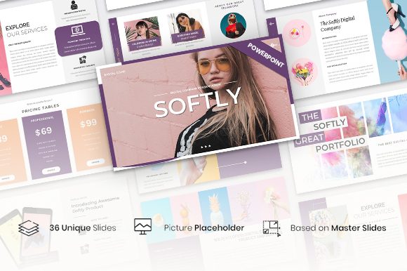 Preview of Softly – Creative Business PowerPoint PowerPoint template