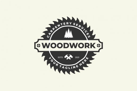 Woodwork Vintage Logo Badge