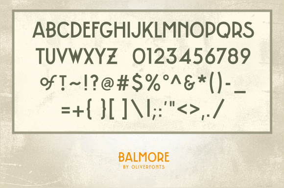Balmore Font - Preview 1