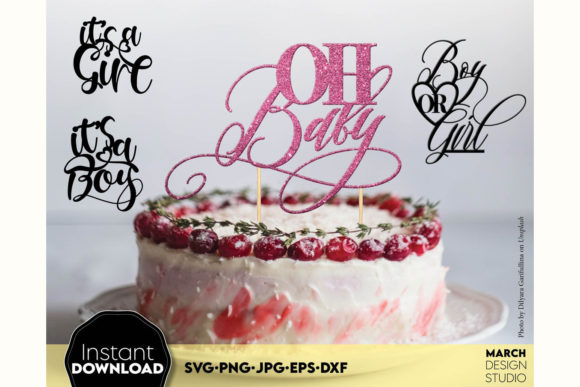 Cake Topper Bundle Happy Birthday Cake