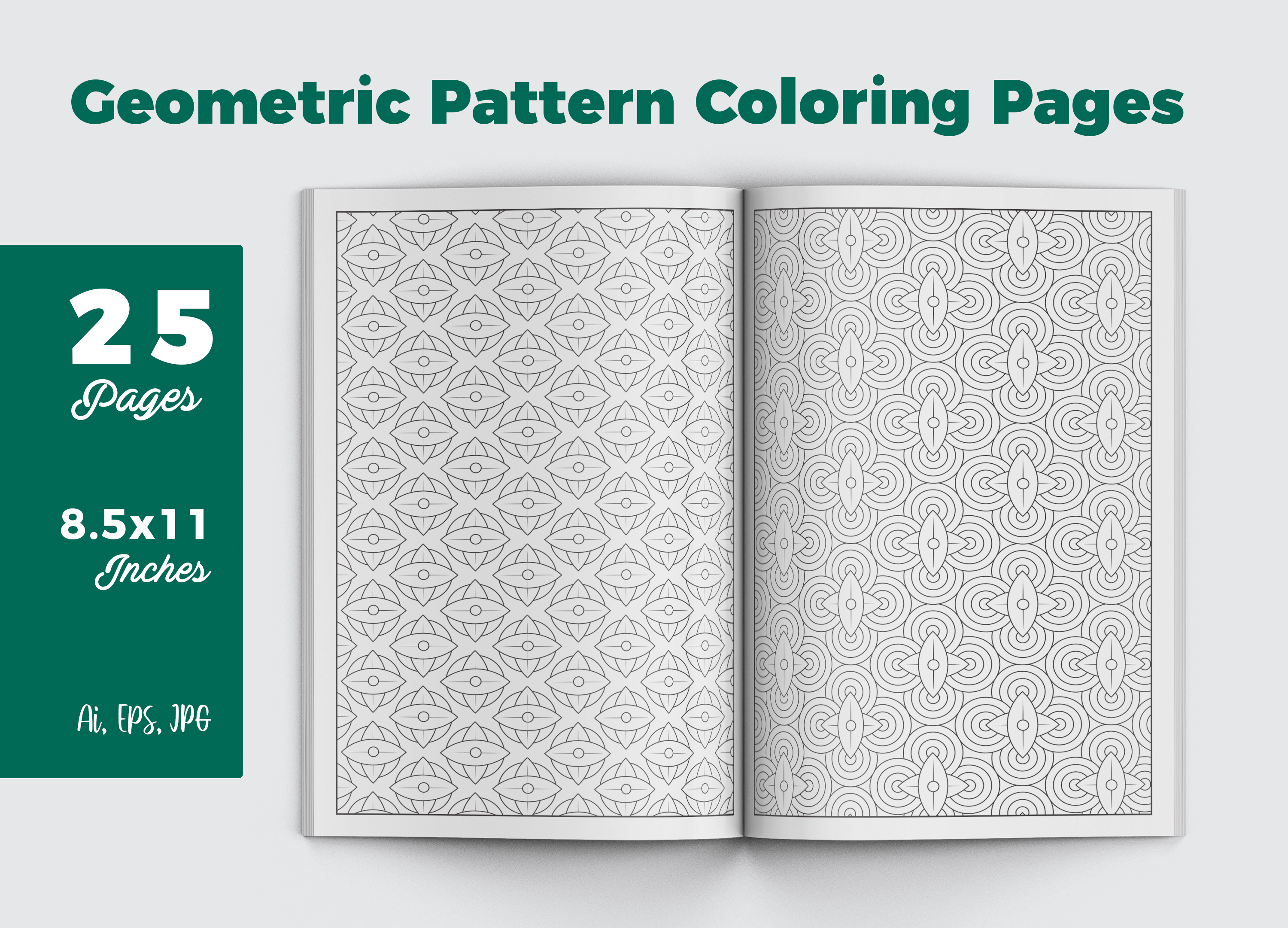 Geometric Pattern Pages for KDP Graphic by iCreativee · Creative Fabrica