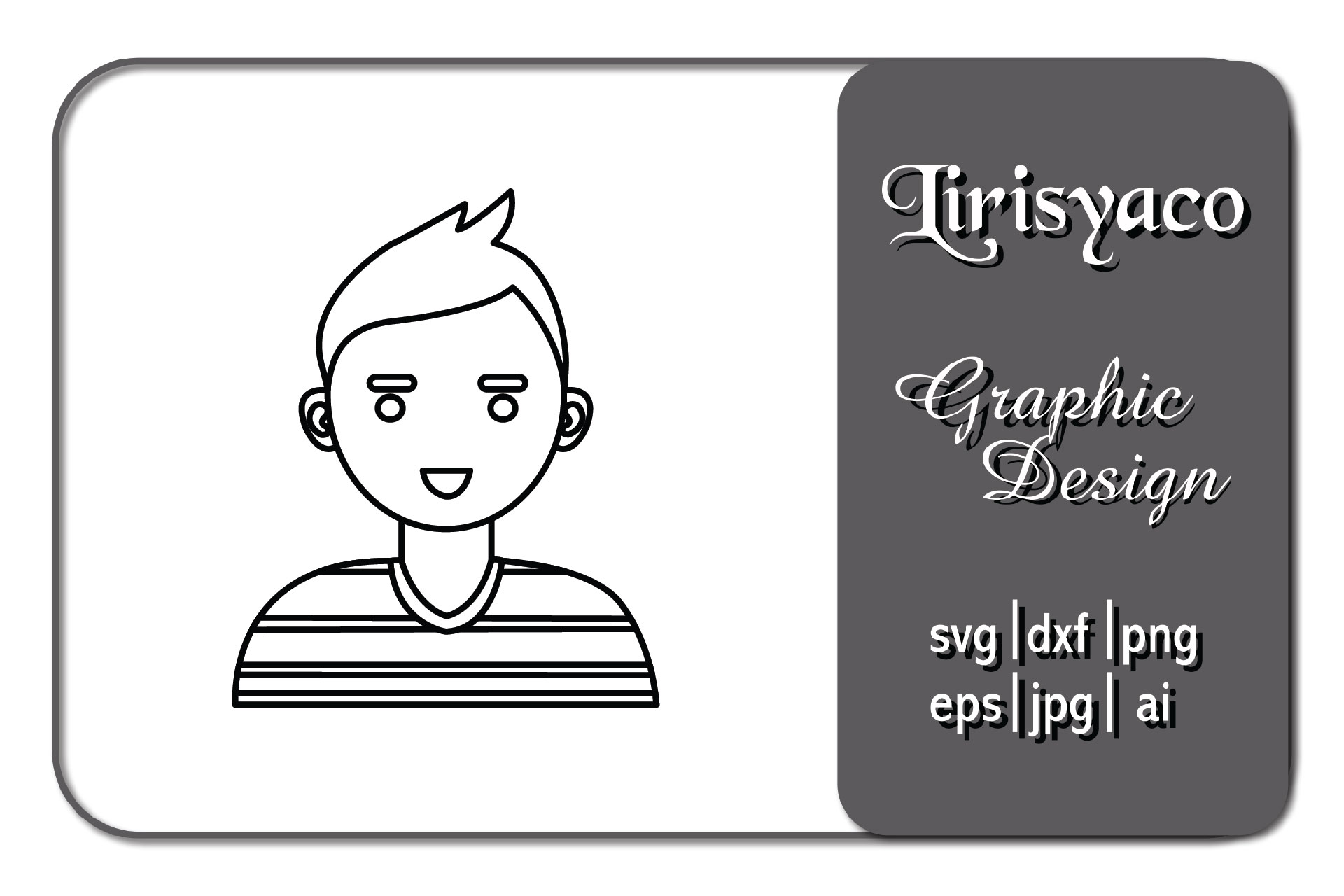 Icon Character Man Material Line Style Graphic by lirisyaco · Creative ...