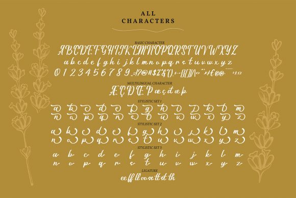 La Vilya Font PNG with transparent background - Preview 5