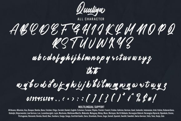 Qualiga Font PNG with transparent background - Preview 6