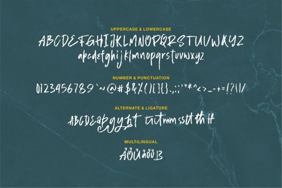Shegard Font PNG with transparent background - Preview 5