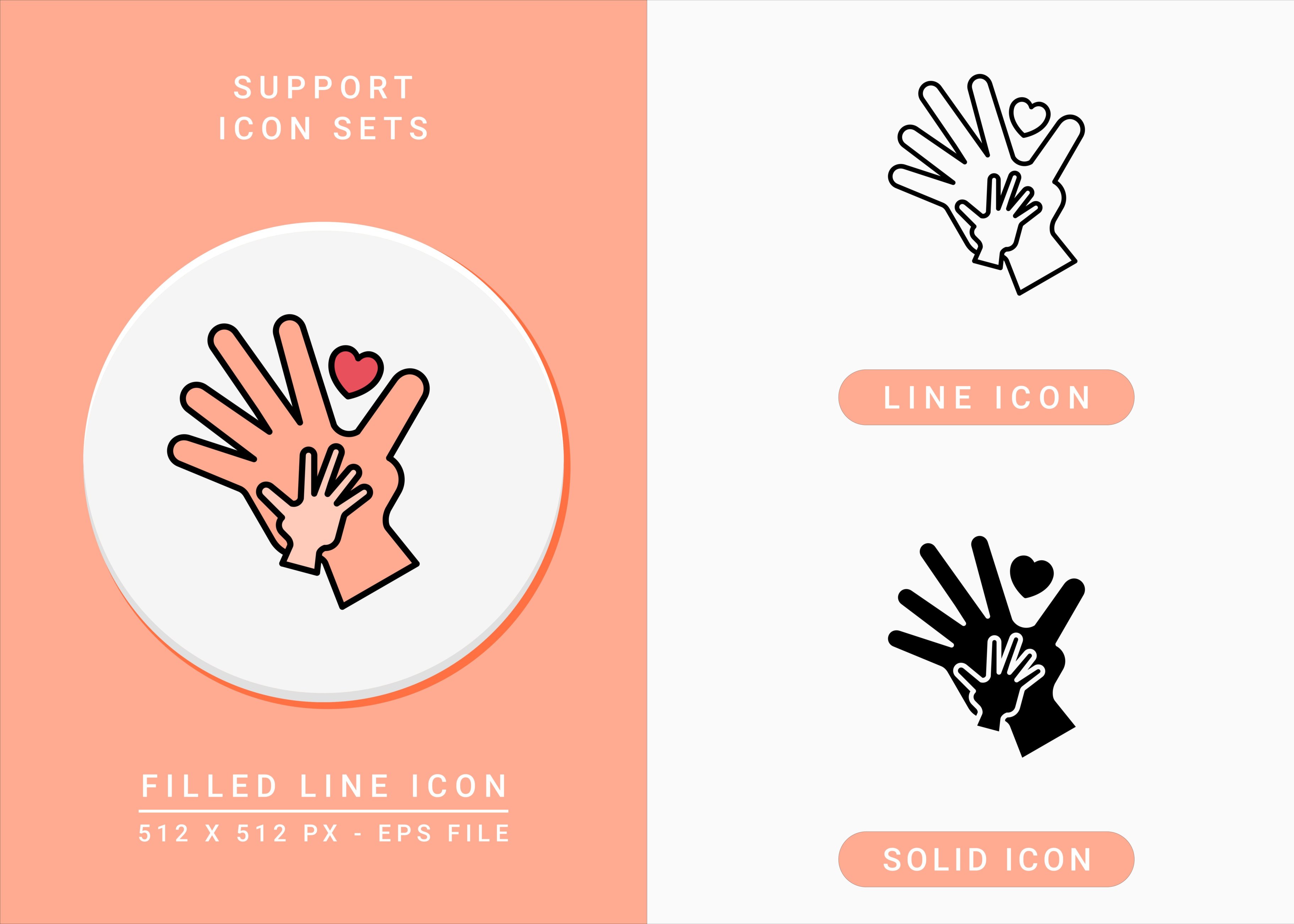 Support Icons Set Graphic by Liara Studio · Creative Fabrica