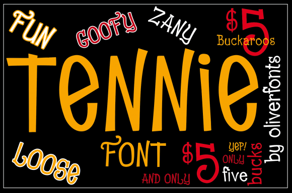 Tennie Display Font By OLIVERFONTS