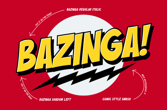 Bazinga! Font - Preview 1