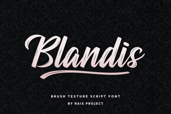 Blandis Script & Handwritten Font By RaisProject