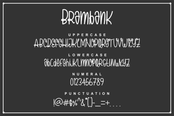 Brambank Font - Preview 1