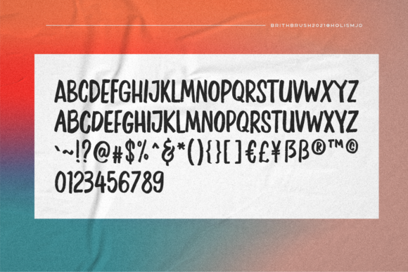 Brith Brush Font - Preview 5