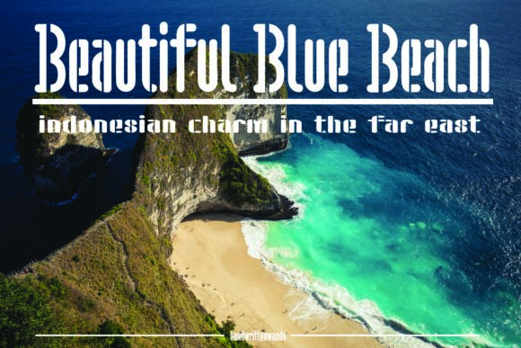 Buriacut Font - Preview 2