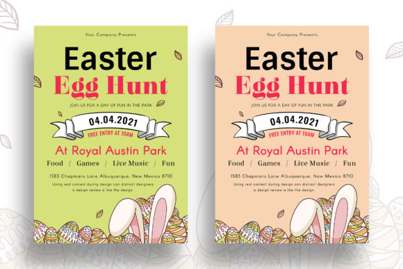 Easter Egg Hunt Festivel Flyer