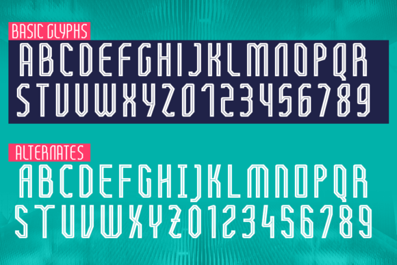 FT Beton Punch Font PNG with transparent background - Preview 2