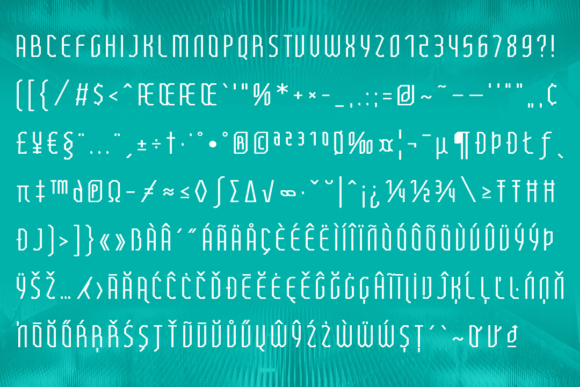 FT Beton Punch Font PNG with transparent background - Preview 6