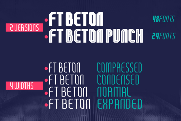 FT Beton Punch Font - Preview 4