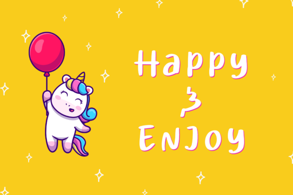 Heart Unicorn Font - Preview 2