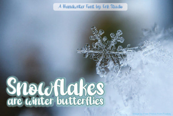 Little Snowman Font PNG with transparent background - Preview 1