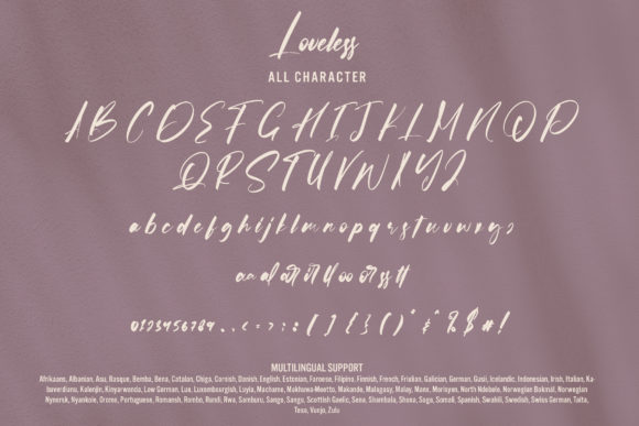 Loveless Font PNG with transparent background - Preview 6